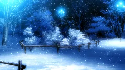 ❄ аниме, зима, парень лежит в …» — создано в Шедевруме