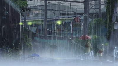девушка #зонт #дождь #аниме #арт #art | Anime, Anime images, Anime  background