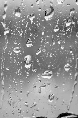 Черно белое фото - дождь за окном - обои для Iphone | Фото обои для Iphone