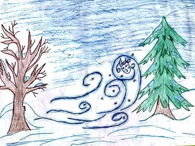 Рисунок на тему зимушка зима - 55 фото