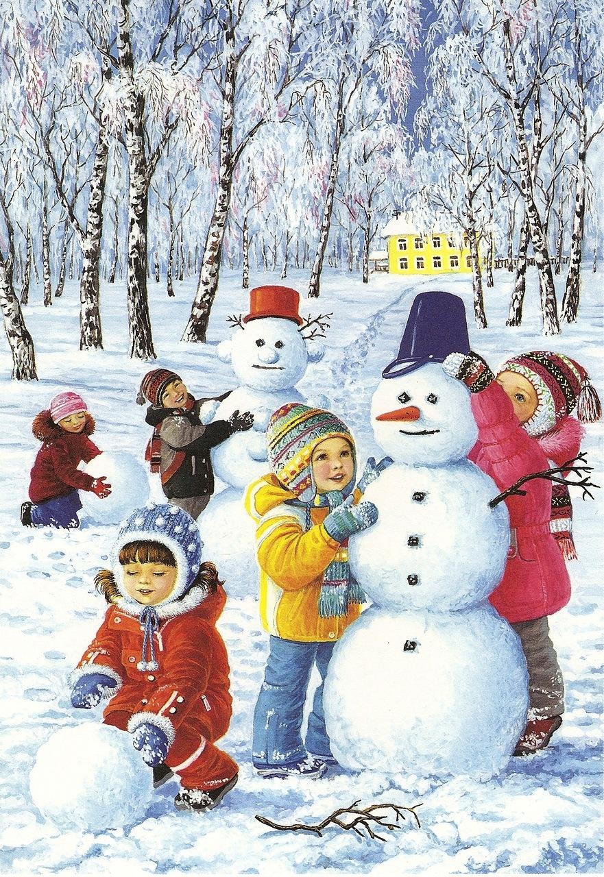 Картинки на тему зима для детского сада - 35 фото