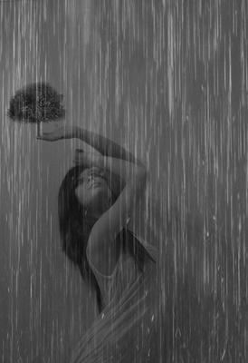 Картинка осень. Девушка, дождь, зонт. - YouTube
