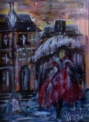 Картины Девушка Под Дождем — купить на ArtNow.ru