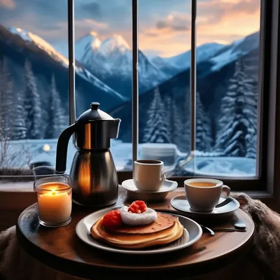 Доброе утро и с праздником! зима …» — создано в Шедевруме