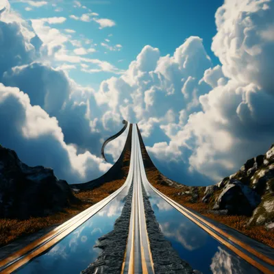 Дорога в небо» — создано в Шедевруме