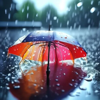 Дождь. Красиво, 3d, профессиональное …» — создано в Шедевруме
