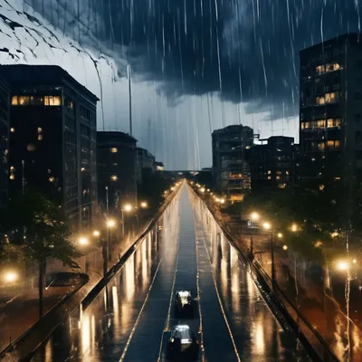 Дождь в городе стоковое изображение. изображение насчитывающей вода -  119474843