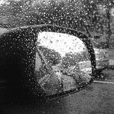 Фото из окна машины, капли дождя …» — создано в Шедевруме