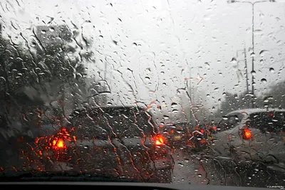 Дождь за окном машины - 42 фото