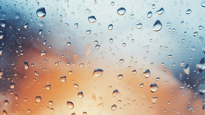 Капли Дождя Окне Атмосферный Эффект Капельками Дождя Идеальная Концепция  Wallpape стоковое фото ©Wirestock 535026964