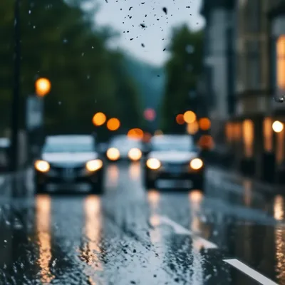 Фон улицы с дождем - 60 фото