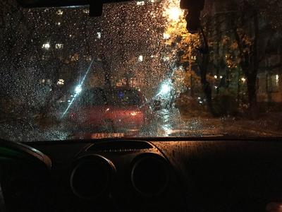 Дождь на стекле машины ночью (36 фото) - красивые картинки и HD фото