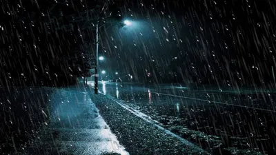 Фото дождя ночью