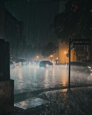 Дождь ночью (52 фото) - 52 фото