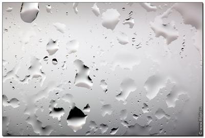 Капли дождя на стекле с размытым естественным фономxa | Премиум Фото