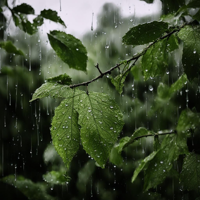 летний дождь. дождь в лесу с солнечными лучами между деревьями. абстрактный  естественный фон Стоковое Изображение - изображение насчитывающей бобра,  красивейшее: 230270581