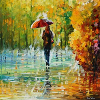 Осень, дождь, улица, фонарь, девушка…» — создано в Шедевруме