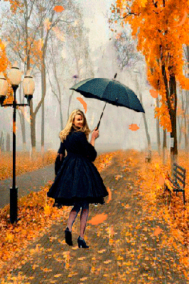 Картинки осень, дождь, у окна, девушка, настроение, грусть, платок, шаль -  обои 1024x768, картинка №138219