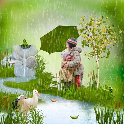 Лёгкий весенний дождь с утра и …» — создано в Шедевруме