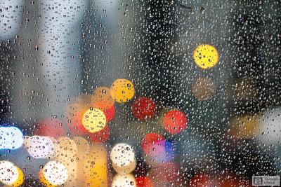 Фотообои \"Капли дождя на стекле\" - Арт. 150649 | Купить в интернет-магазине  Уютная стена