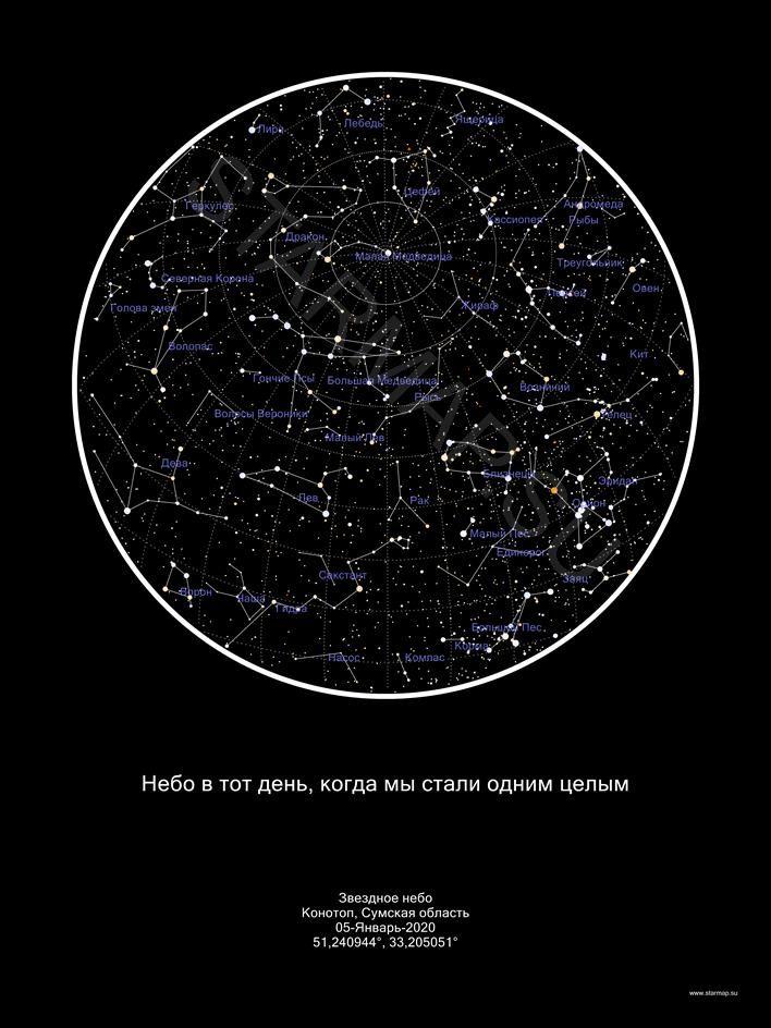 Карта Звездного неба