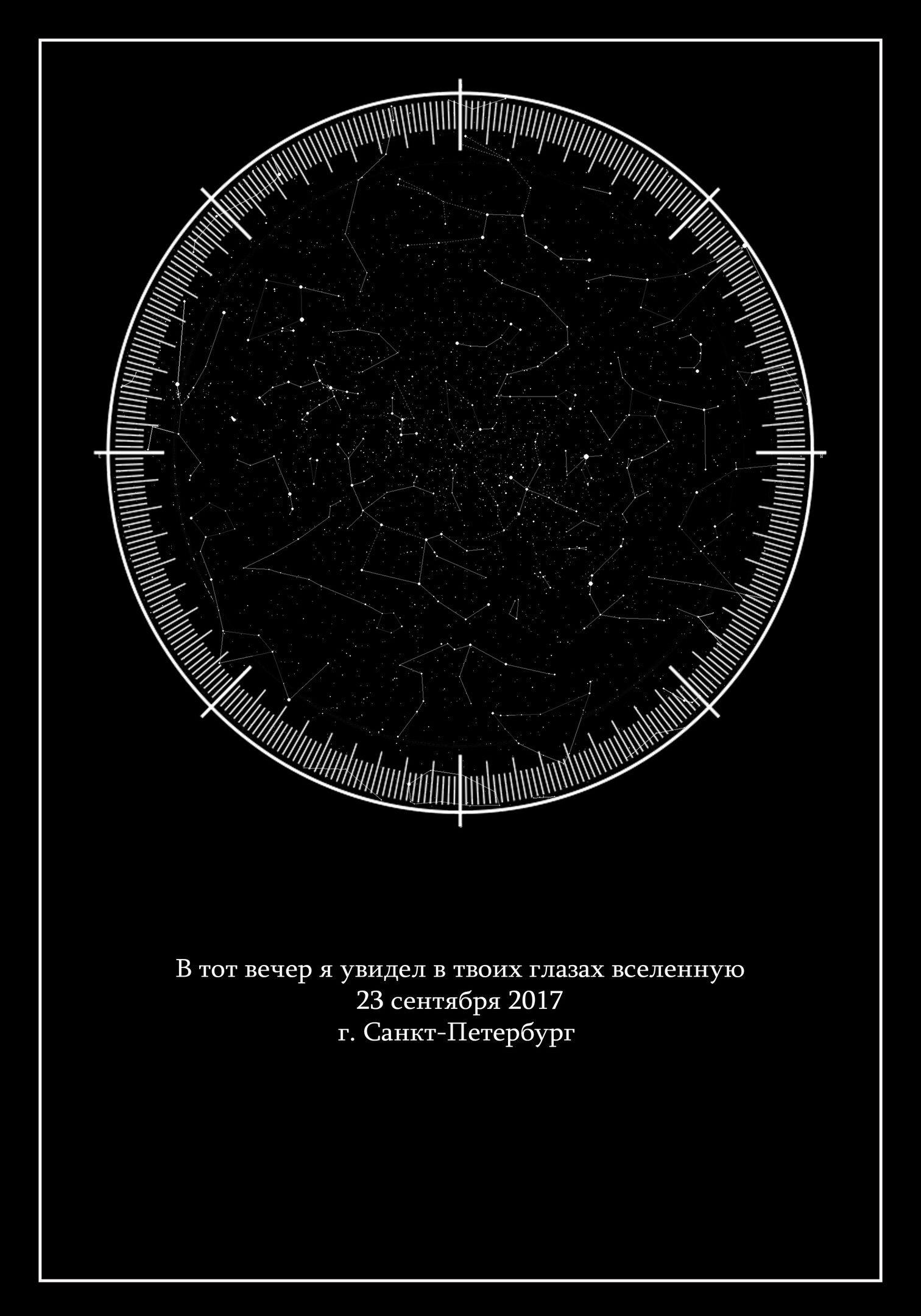 Карты звездного неба: Настенная карта звездного неба астрономическая/размер  143х102 см, матовая ламинация