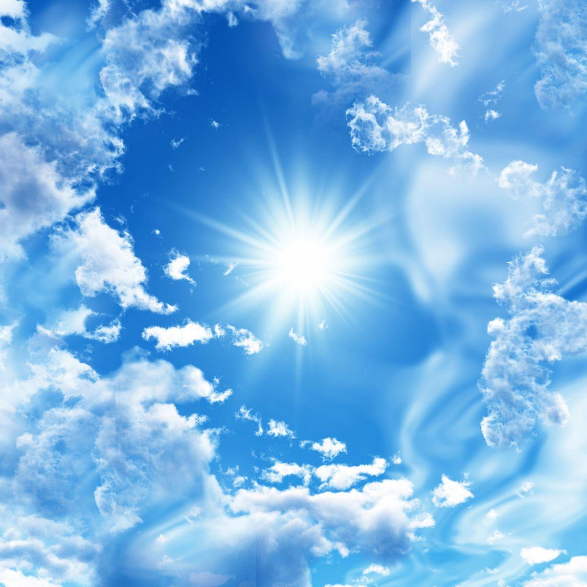 Купить фотообои Голубое небо и облака (#3908) | заказать в каталоге  интернет магазина с ценой и фото