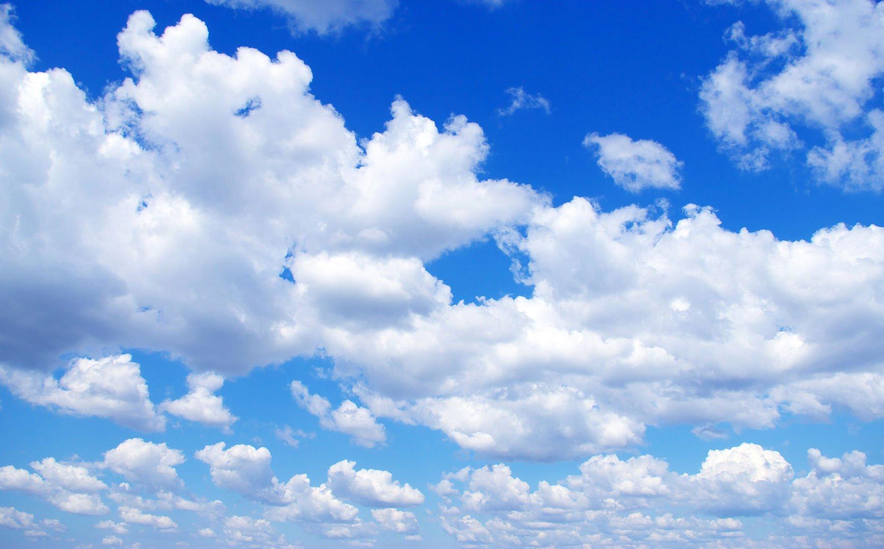 Фотообои Голубое небо с облаками на стену. Купить фотообои Голубое небо с  облаками в интернет-магазине WallArt