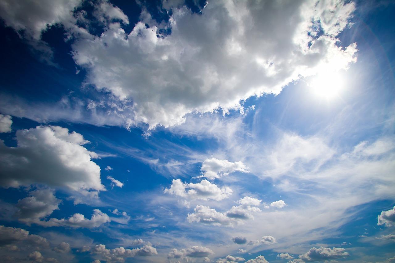 Голубое небо с облаками :: Стоковая фотография :: Pixel-Shot Studio