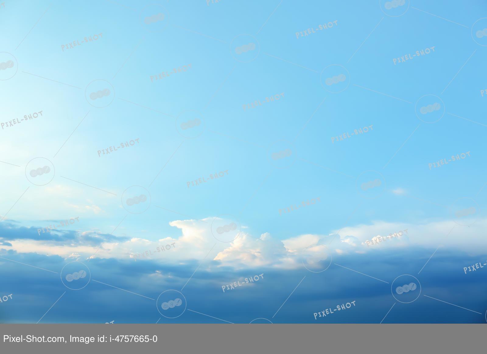 Голубое небо с облаками и солнцем (52 фото) - 52 фото