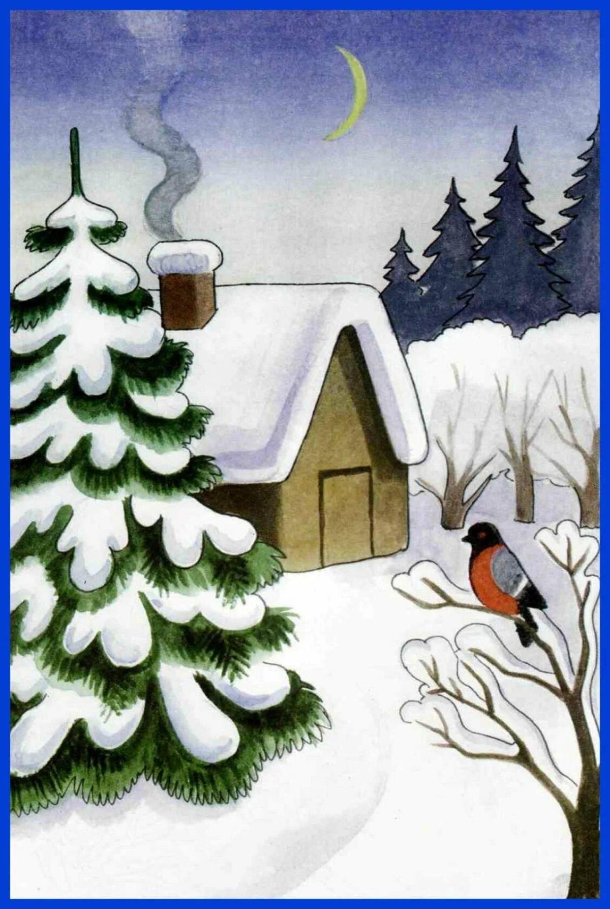 Картинки Рисунок красота зимы (29 шт.) - #7434