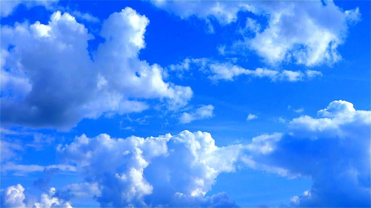 Облака в Небе. Красивое Небо с Облаками. Голубое Небо и Облака. Солнечная  Погода и Белые Облака - YouTube