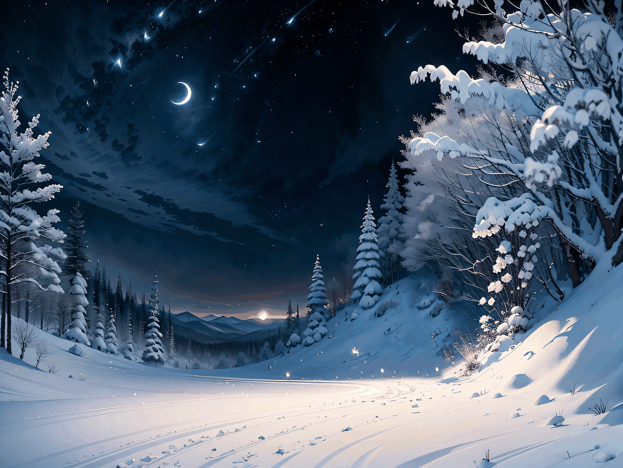 Зима Снег Ночь - Бесплатное изображение на Pixabay - Pixabay