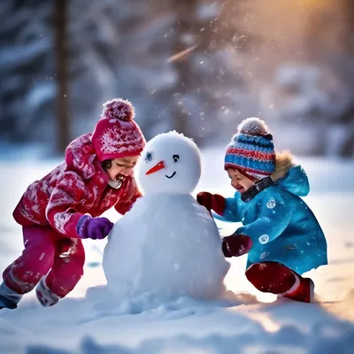 Дети играя в играх зимы на спортивной площадке Outdoors иллюстрация шаржа  Иллюстрация вектора - иллюстрации насчитывающей жизнерадостно, дети:  103339042