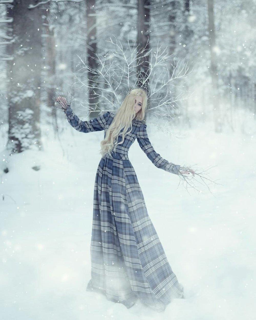 Блондинка зимой (много фото) - treepics.ru