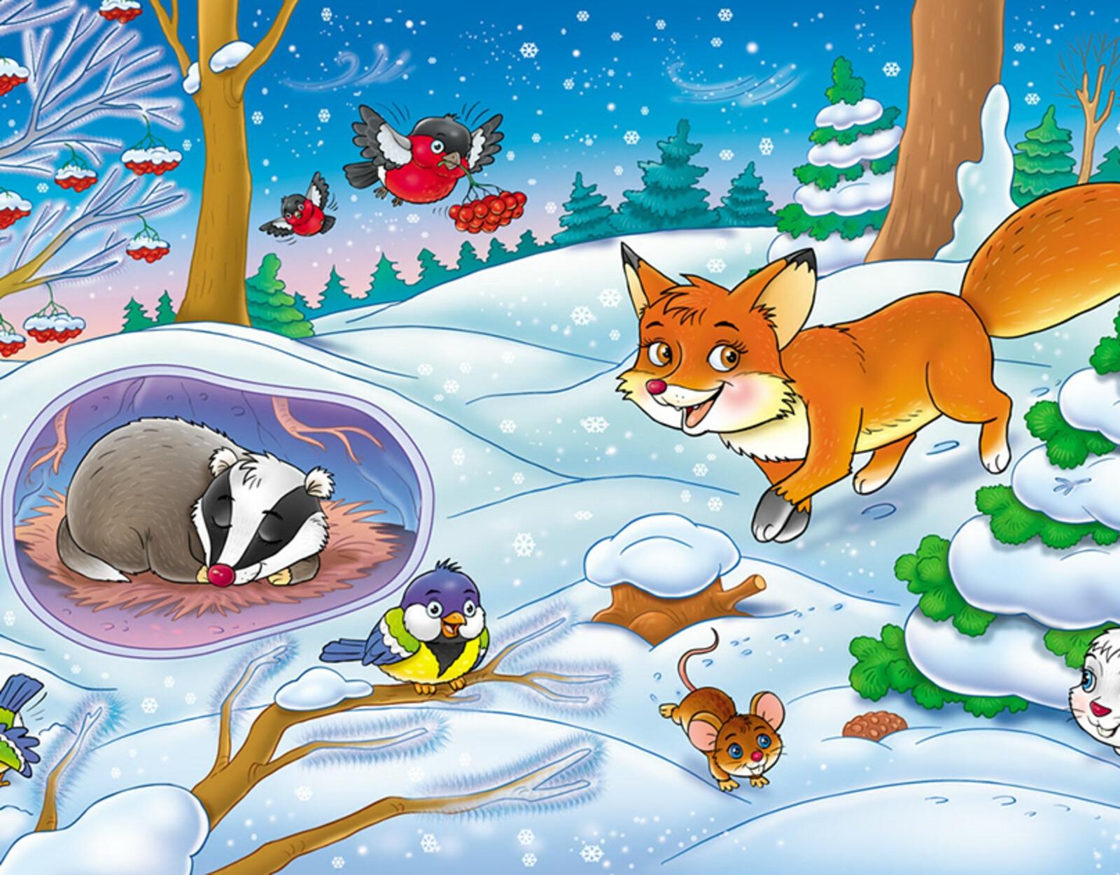 Картинки диких животных зимой