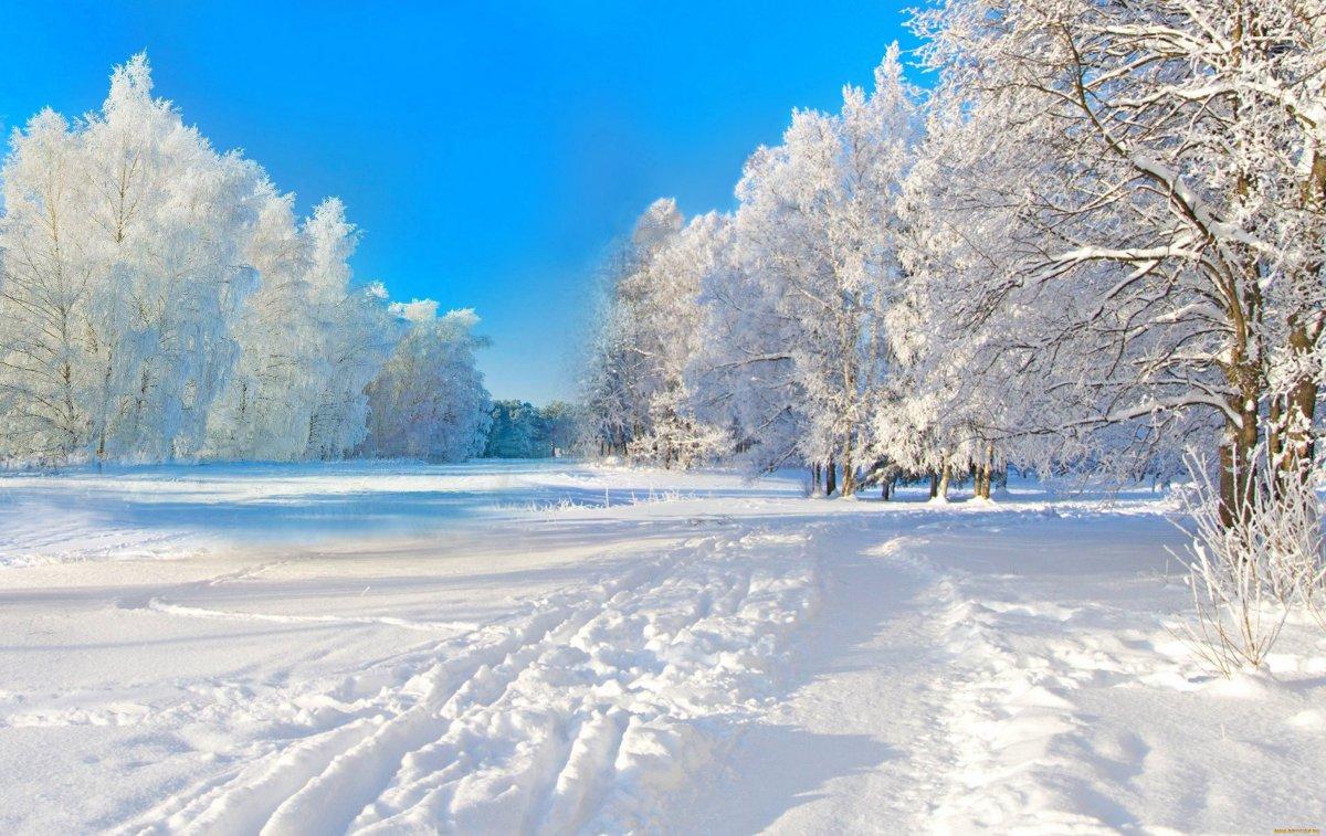 Обои Отражение зимы, картинки - Обои для рабочего стола Отражение зимы фото  из альбома: (природа)