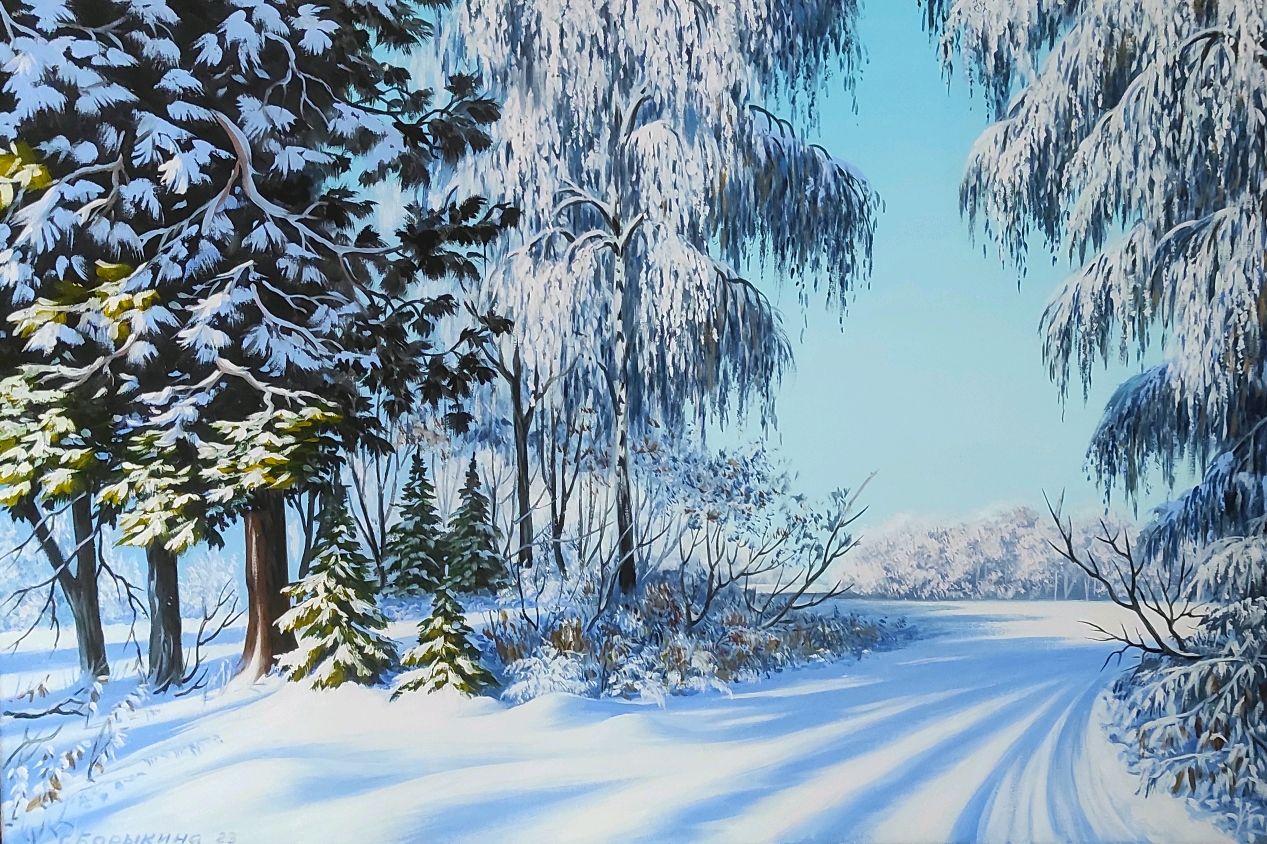 Рисунки на тему зима легкие - 57 фото