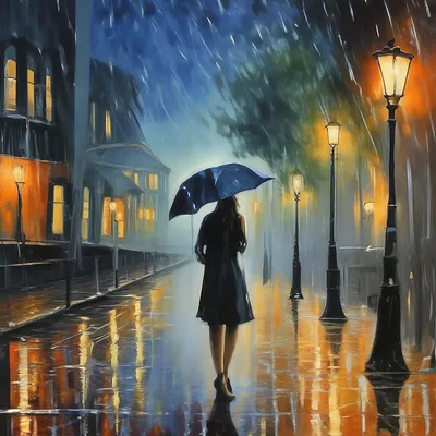 Ночь, одиночество, дождь» — создано в Шедевруме