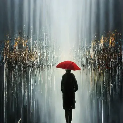 Дождь одиночество закрытый человек» — создано в Шедевруме