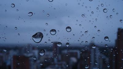 Капли дождя на окне Stock Photo | Adobe Stock