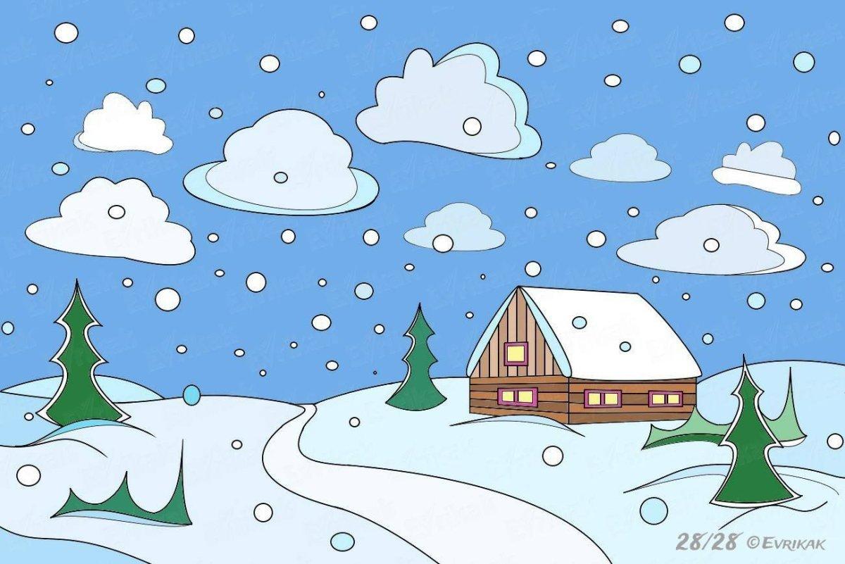 Зима карандаш: лицензируемые стоковые иллюстрации и рисунки без  лицензионных платежей (роялти) в количестве более 25 610 | Shutterstock