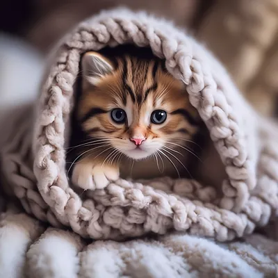 Все котята зимой дома укрыты тё…» — создано в Шедевруме