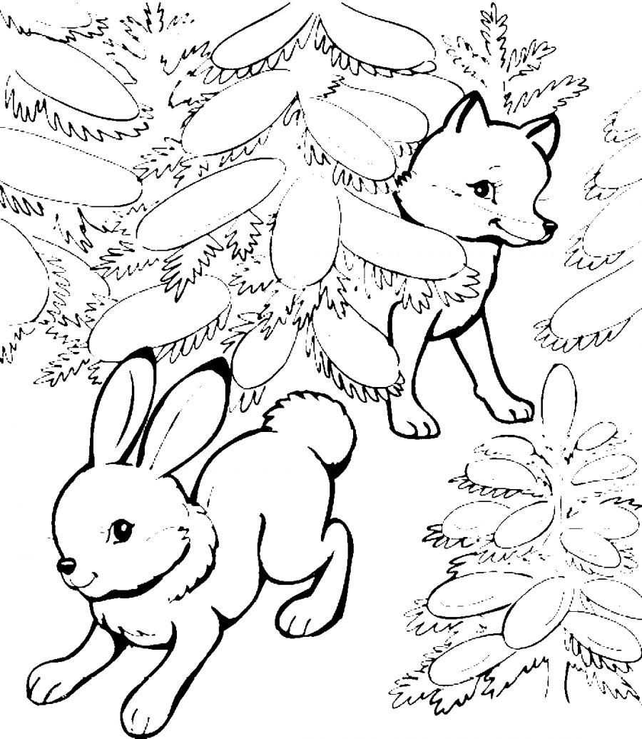 лесные животные, спящие в прилавках и дырах Иллюстрация вектора -  иллюстрации насчитывающей зайчик, дети: 268567950