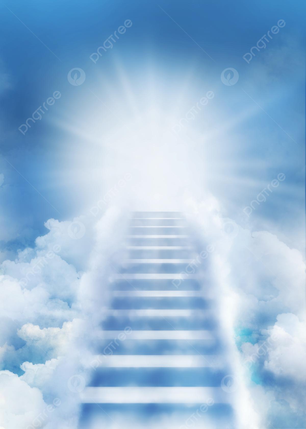 небо фон лестница в небо Обои Изображение для бесплатной загрузки - Pngtree