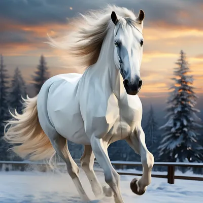 Загадочная зима: Фотографии лошадей на снегу (HD) | Лошади на снегу Фото  №1373338 скачать