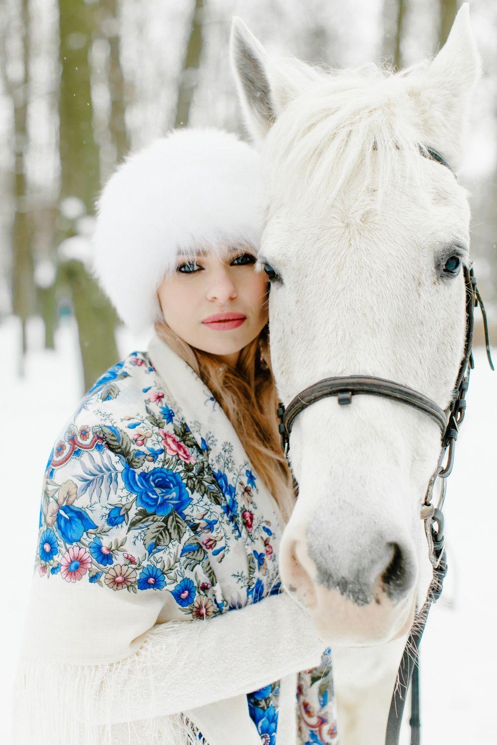 Картинки лошади зимой фотографии
