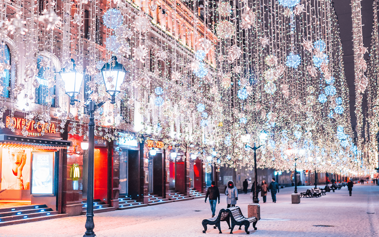 Зима в центре Москвы