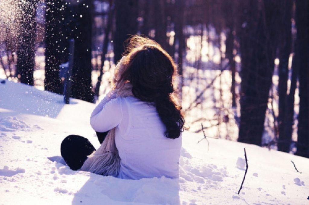 Картинки зима и девушки (100 фото)