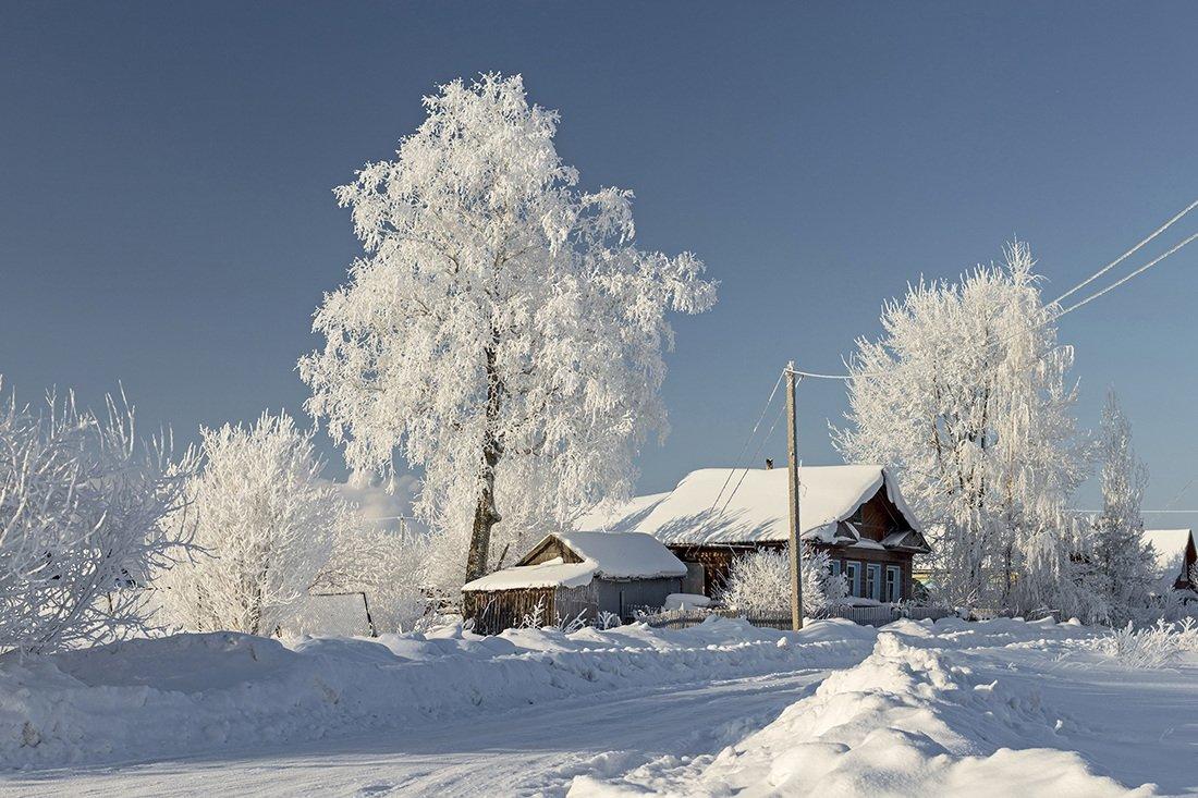 Зима в деревне (137 фото) - 137 фото